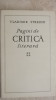 Vladimir Streinu - Pagini de critica literara, vol. 4, 1976, Minerva