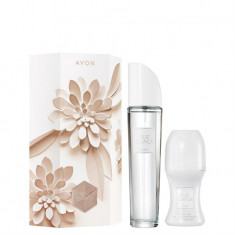 Set cadou 2 buc Avon Pur Blanca pentru Ea: Apa de toaleta 50 ml, Deodorant Roll On 50 ml foto