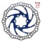 Disc de frana trotineta electrica R6.1 140 mm albastru