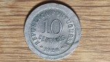 Portugalia - moneda colectie rara - 10 centavos 1920 aunc - valoare catalog mare, Europa