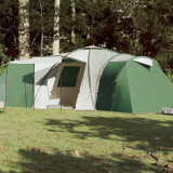VidaXL Cort de camping 12 persoane, verde, 840x720x200 cm, tafta 185T