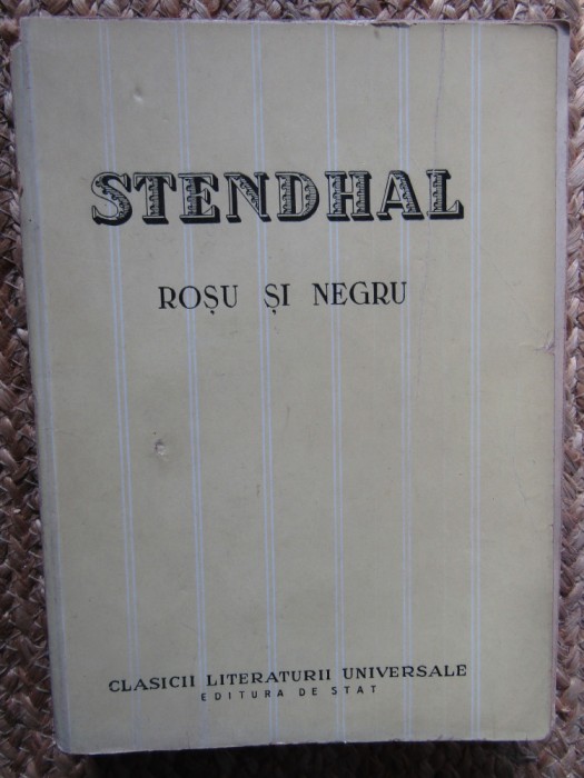STENDHAL - ROSU SI NEGRU