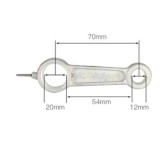 Biela cap compresor de aer aluminiu 12*20*70mm CH050