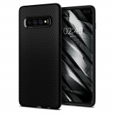 Husa pentru Samsung Galaxy S10 Plus, Spigen Liquid Air, Matte Black