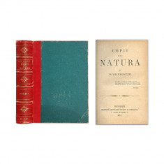 Iacob Negruzzi, Copii de pe Natură, 1874 si Poesii, 1872, doua volume coligate
