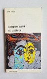 Despre artă și artiști &ndash; Jean Gimpel, Trad. Pavel Popescu, Pref. Titus Mocanu, Editura Meridiane, 1973