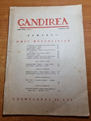 gandirea noiembrie 1939-omul mussolinian,principiile fasciste,nichifor crainic foto