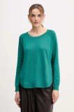 United Colors of Benetton pulover din amestec de l&acirc;nă culoarea verde, light, 1Y6SD10EG