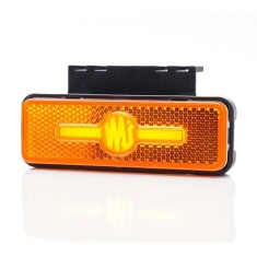 Lampa gabarit LED WAS W254 , pozitie laterala portocaliu, 12V-24V, montaj universal