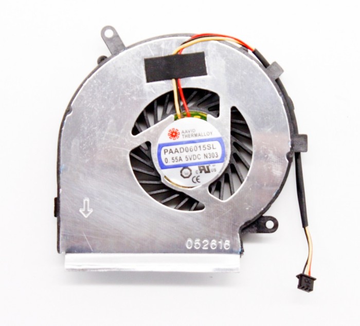 Cooler Laptop, MSI, GP72, GE62, GE72, GL62, GL72, PE60, PE70, PAAD06015SL, N303, CPU, 5V, 0.55A, 3 pini