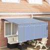 Cortina Retractabilă Manual Albastru și antracit 350 x 250 cm