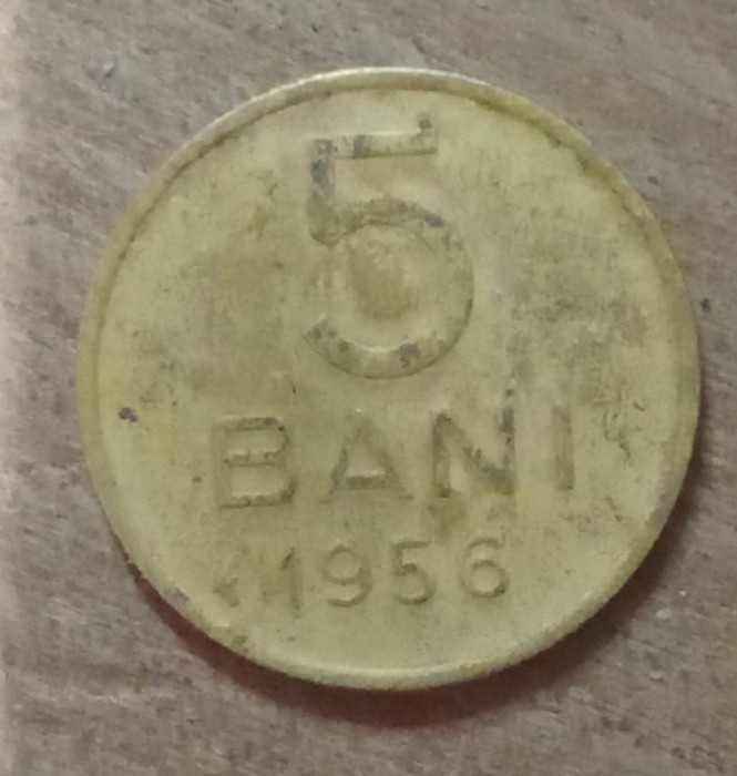 MNDRO10 moneda RPR Romania 5 bani 1956