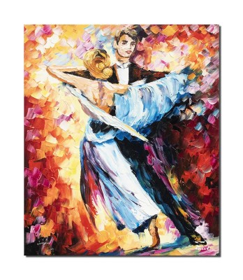 Tablou pictat manual, Vals, vals, 60x50cm ulei pe panza in cutit efect 3D, gata de expus pe perete foto