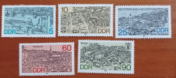 GERMANIA-DDR-ULTIMELE EMISI!!!!-1990-&#039;&#039;PEISAJE&#039;&#039;-SET DE 5V.-MNH-Nestampilate