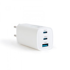 Incarcator telefon / laptop USB + USB Type-C PD45W cu incarcare rapida - alb Best CarHome