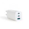 Incarcator telefon / laptop USB + USB Type-C PD45W cu incarcare rapida - alb Best CarHome