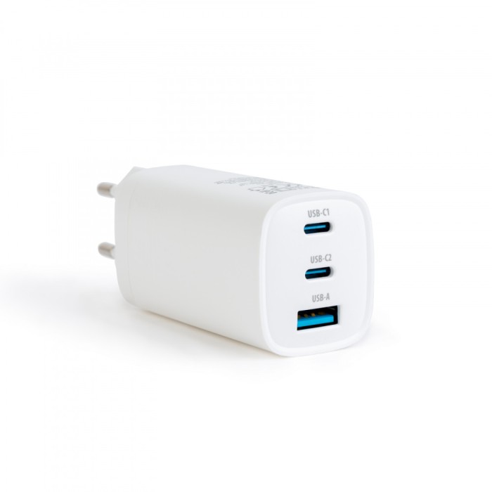 Incarcator telefon / laptop USB + USB Type-C PD45W cu incarcare rapida - alb Best CarHome