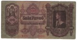 Ungaria 1930 - 100 pengo, circulata uzata
