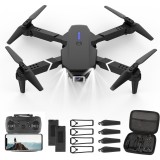 Cumpara ieftin Drona FPV Pliabila cu Camera 4K HD Dubla, Transmisie WiFi Live, 2 Acumulatori, Mod Fara Cap, Negru