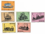 San Marino - Marci diverse (6 buc.), 1963-1964 - valori neobliterate