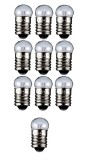 Set 10 becuri E10 6V 400mA tip glob incandescent Goobay 9581-10