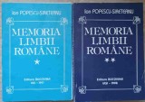 Memoria Limbii Romane Vol. 1-2, Ion Popescu-Sireteanu, Editura Bucovina 1997, Romana, 672 Pagini