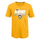 Pittsburgh Penguins tricou de copii Frosty Center Ultra yellow - Dětsk&eacute; XL (14 - 16 let)