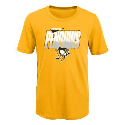 Pittsburgh Penguins tricou de copii Frosty Center Ultra yellow - Dětsk&eacute; L (13 - 14 let)