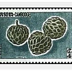 Cambodge 1962 - fructe, serie neuzata