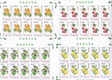 FRUCTE ,SET MINICOLI,Lp.1596a,2002, MNH ** ROMANIA., Cereale, Nestampilat