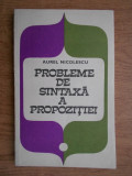 Aurel Nicolescu - Probleme de sintaxa a propozitiei