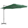 Umbrela suspendata cu stalp din otel, verde, 300 cm GartenMobel Dekor, vidaXL