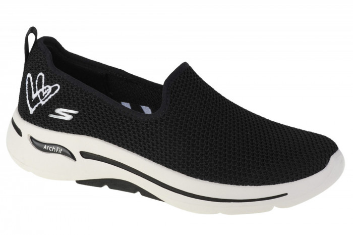 Pantofi pentru adidași Skechers Go Walk Arch Fit 124865-BKW negru