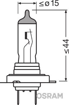 BEC 12V H7 55 W ORIGINAL OSRAM foto