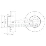 Disc frana VOLVO XC90 I (275) (2002 - 2015) KRIEGER 0950004339