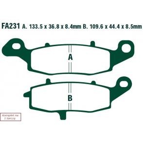 Klocki Ham. Moto. Suzuki Sv 650 (Bez Abs) (99-02)/ Gsx 750 (03-06)/ Gsf 600 (00-04)/ Dl 650 V-Strom Abs (07-11)/ Dl 1000 V-Strom (02-10 256336 EBCFA23 foto