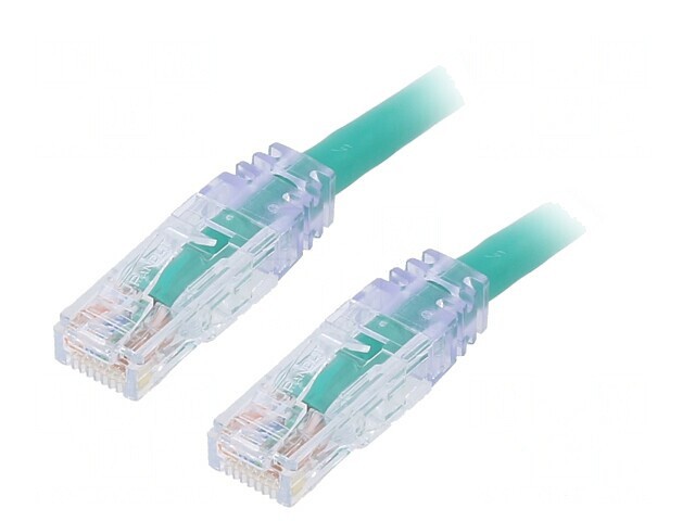 Patch Cord U/UTP Cat6 Verde 1m