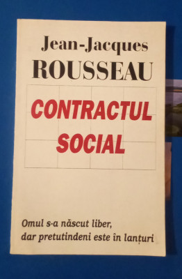 Contractul Social - JEAN Jacques Rousseau foto