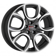 Jante OPEL COMBO (N1) 6J x 15 Inch 5X098 et39 - Mak Torino W Gun Met-mirror Face - pret / buc foto