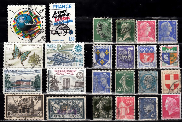A7 T1 6 - Timbre foarte vechi - Franta si colonii