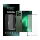 FOLIE STICLA Spacer pentru Iphone 13 Pro Max, grosime 0.3mm, acoperire totala ecran, strat special anti-ulei si anti-amprenta, Tempered Glass, sticla