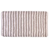 Covor baie, 50 x 80 cm, alb, model dungulite gri, Topi Dreams