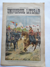 Ziarul Universul Literar ,14 Octombrie 1902 , Regele Carol I , cromolitografie foto