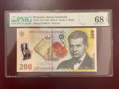 Romania 200 lei 2022 pick 122l grad 68 pmg