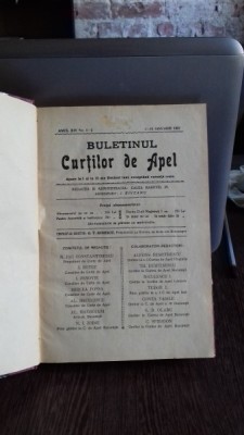 BULETINUL CURTILOR DE APEL, 1937 foto