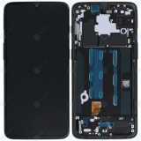 OnePlus 6T (A6010 A6013) Unitate de afișare completă (Service Pack) negru la miezul nopții 2011100041