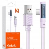 Cablu Usb-C, Angular, Puternic, Superrapid, Mcdodo, 100W, 1.8M, Violet