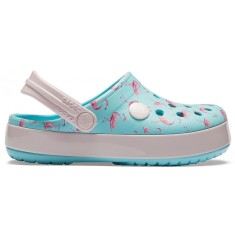Saboti Crocs Crocband Multi-Graphic Clog Albastru deschis - Ice Blue