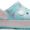 Saboti Crocs Crocband Multi-Graphic Clog Albastru deschis - Ice Blue