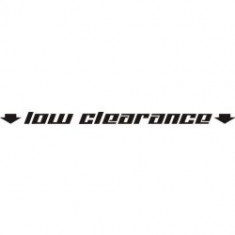 Stickere auto Low clearance